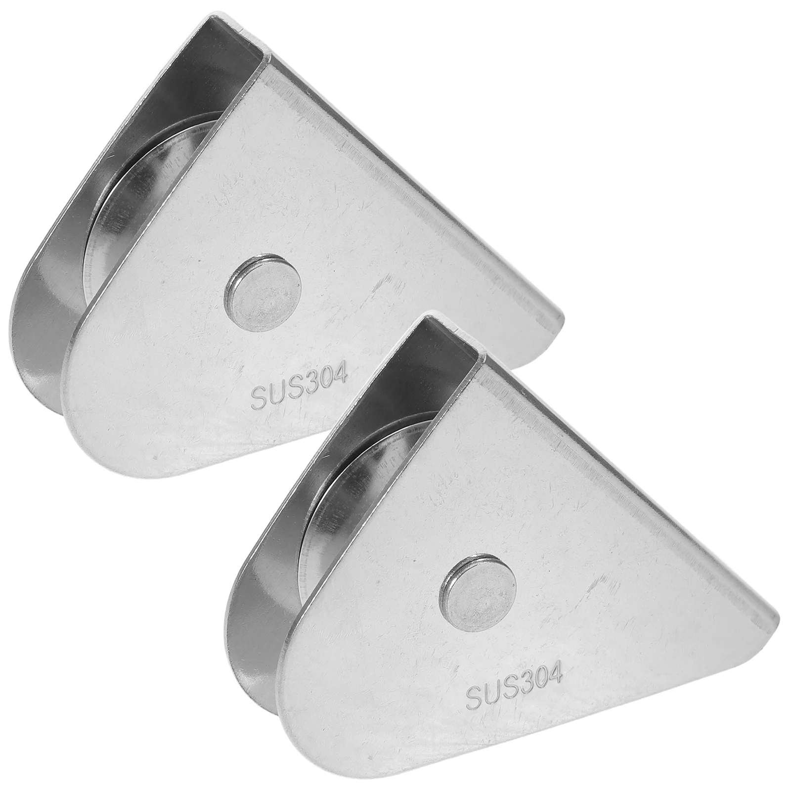 

2pcs Stainless Steel Flag Pole Pulley Heavy Duty Bearing System For Outdoor Flag Lifting Durable Weather Resistant Replacement