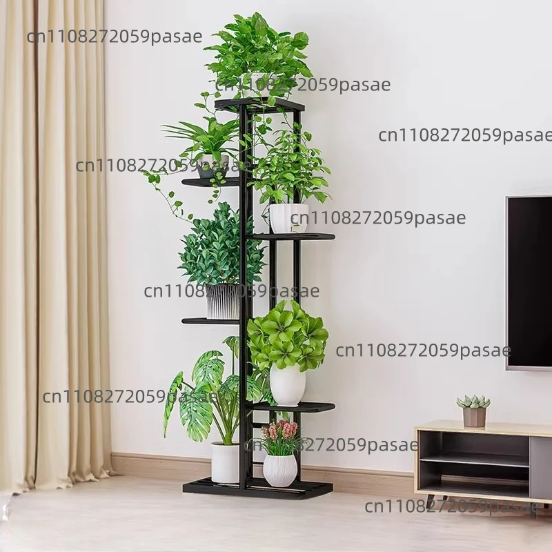 New Floor-Standing Multi-Tier Wrought Iron Plant Stand for the Living Room—Perfect for Indoor Pothos and Balcony Plants