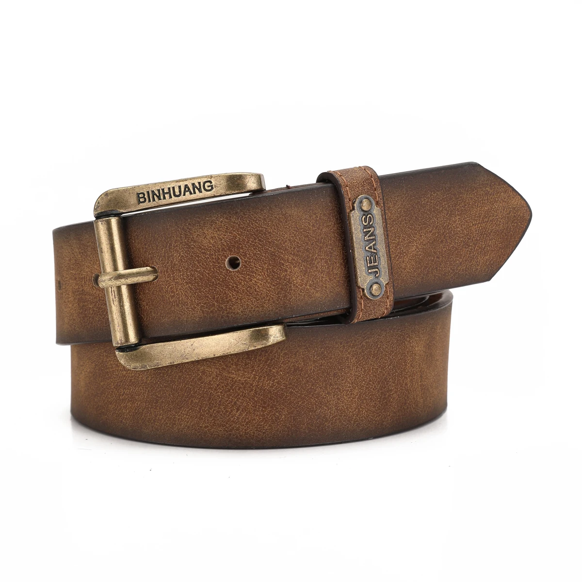 One Classic Retro PU Belt - the Same for Both Men and Women, with a Simple and Retro Design
