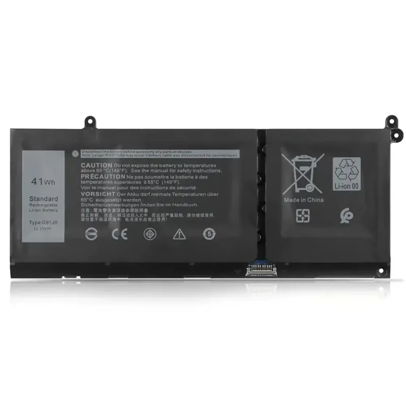 G91J0 11.25V 41Wh Laptop Battery for Dell Latitude 3320 3330 3420 3520 Inspiron 3510 3511 3515 3520 3525 3530 5320 5330 Series