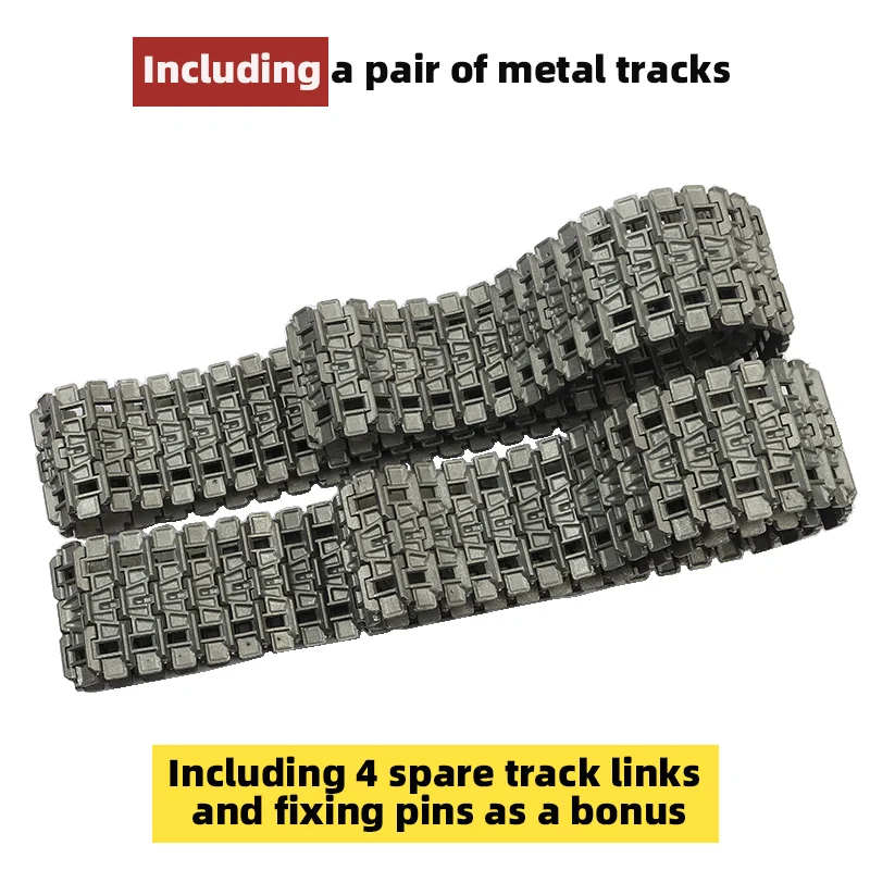 Heng Long 3878 3949 Metal Track  Compatible with Heng Long 1/16 KV1 and KV2 Tank Comes with 4 Metal Track links as a bonus