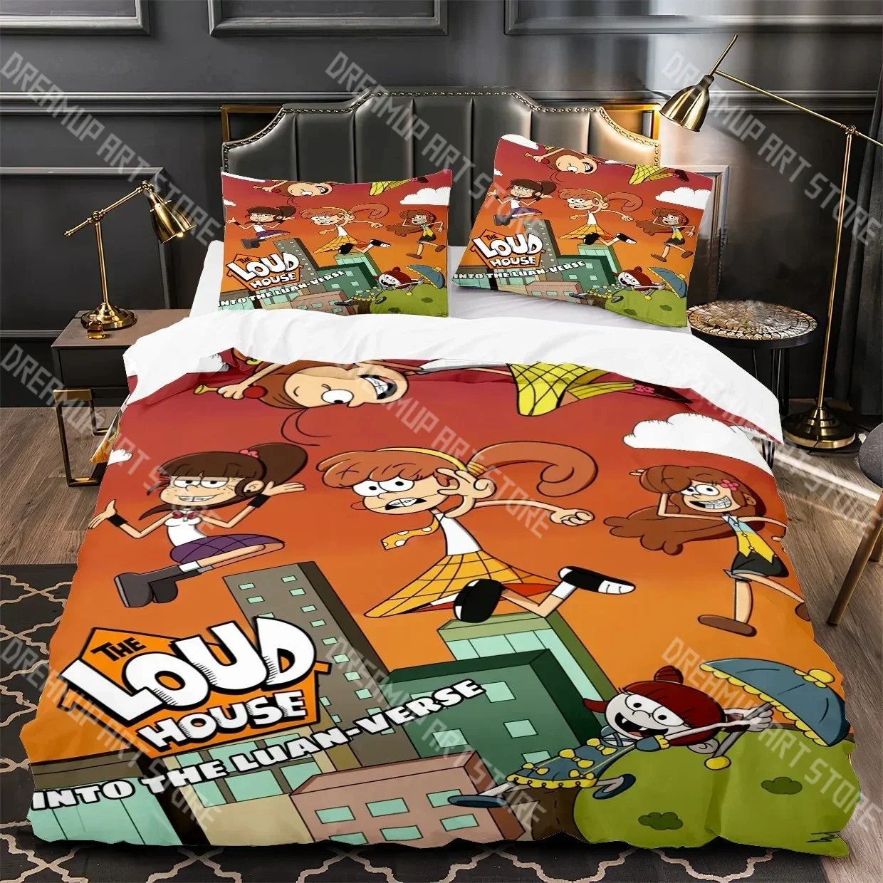 3D Print Loud House Cartoon  Bedding Set Twin Queen King Full Size Duvet Cover Pillowcase Bed boys girls Adult Home Textiles