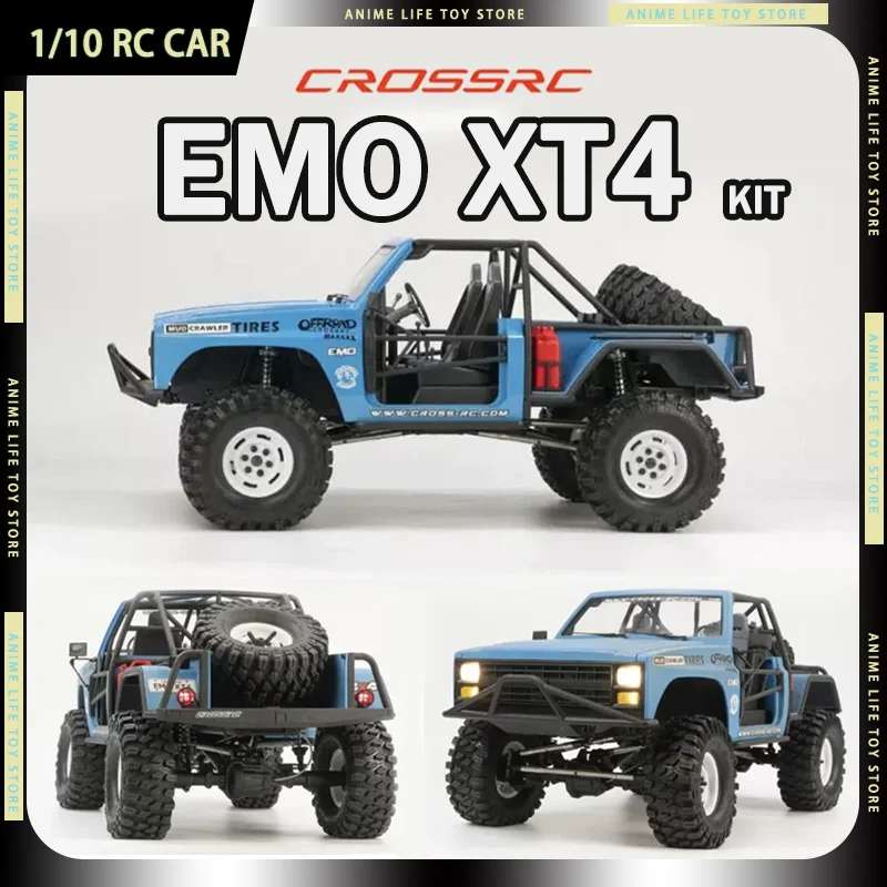 

Crossrc Emo XT4 RC Car Climbing Off Road Vehicle Electric Rc Rock Crawler Kit Version With CNC Metal Parts,Hard Shell,Diff Lock