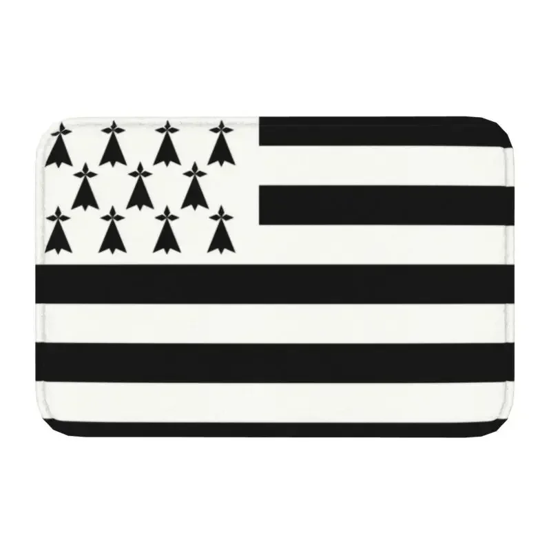 Flag Of Brittany Floor Door Bath Kitchen Mats Anti-Slip Indoor France Region Sign Identity Nation Doormat Entrance Carpet Rug