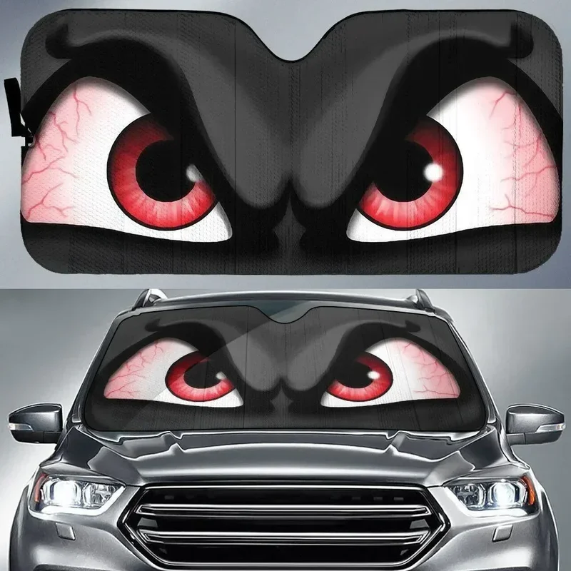Cartoon Big Eyes Car Sunsha Car Windshield Automotive Accessories Car Protection Window Sunsha Screen Decoration