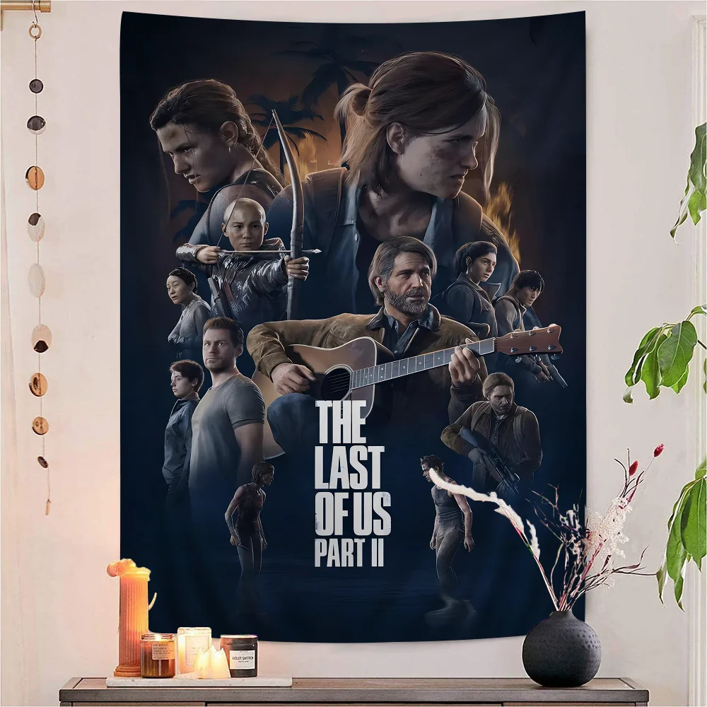 

The Last Of Us Cartoon Tapestry Art Science Fiction Room Home Decor Wall Hanging Sheets