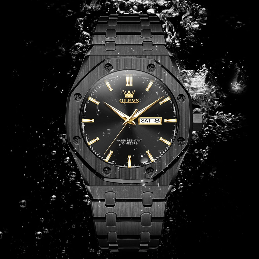 

OLEVS 3726 Man Sports Watches Original Business Quartz Watch Waterproof Week Date Watches For Man Luxury Watch Gift Box Reloj