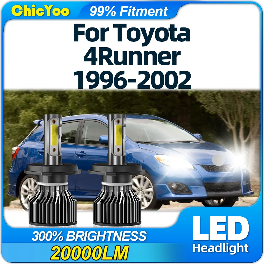 

20000LM LED Headlight Bulbs 120W Auto Headlamps 12V 6000K Turbo Lamps For Toyota 4Runner 1996 1997 1998 1999 2000 2001 2002