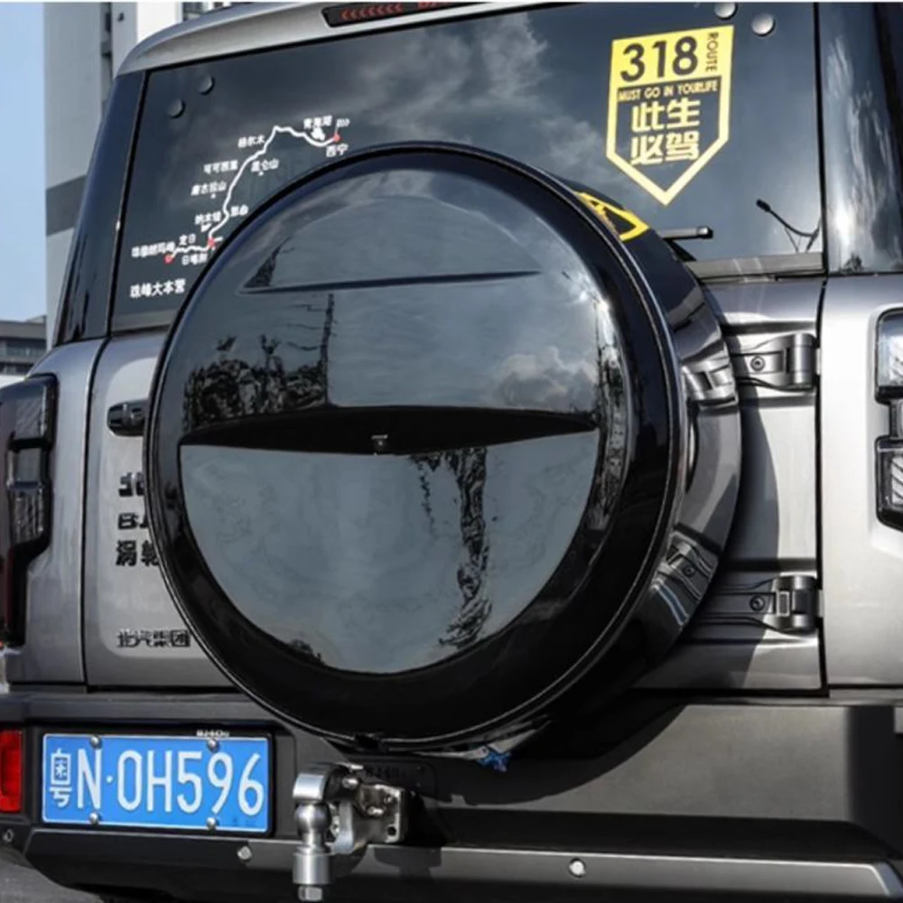For Beijing BJ40 2024 Spare Tire Cover Stainless Steel Spare Tire Cover Special Modification Spare Tire Shell Sealing Plate