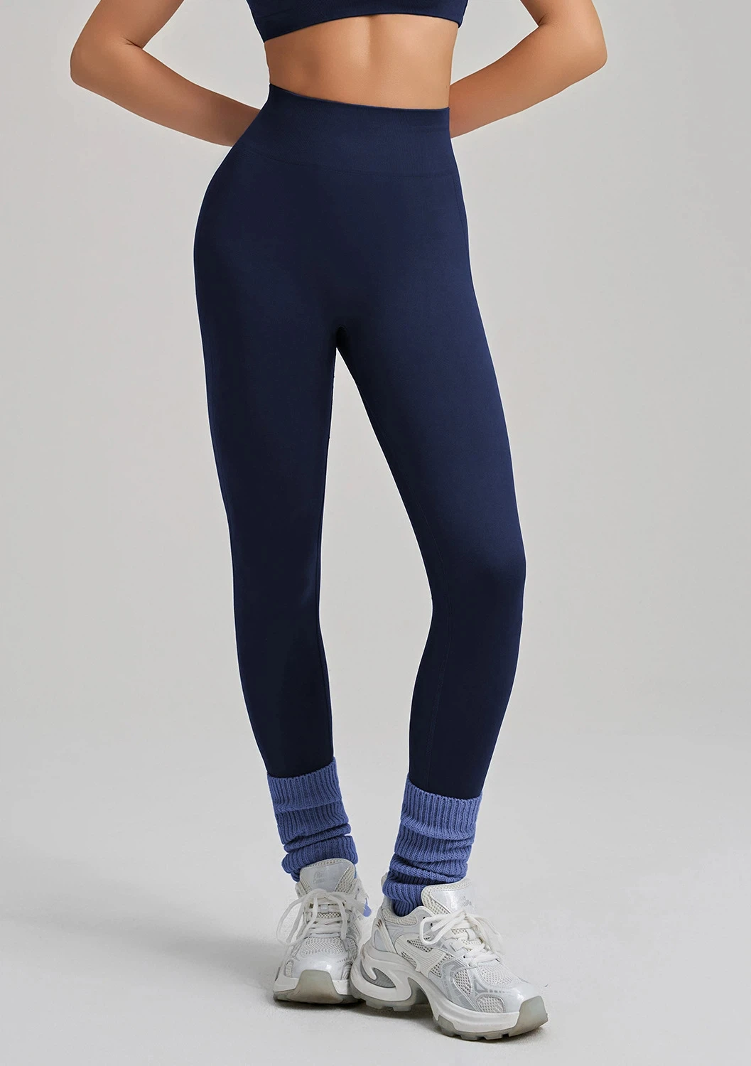 Women's High Waist Seamless Yoga Leggings, Tummy Control Stretch Workout Pants for Gym Fitness Training