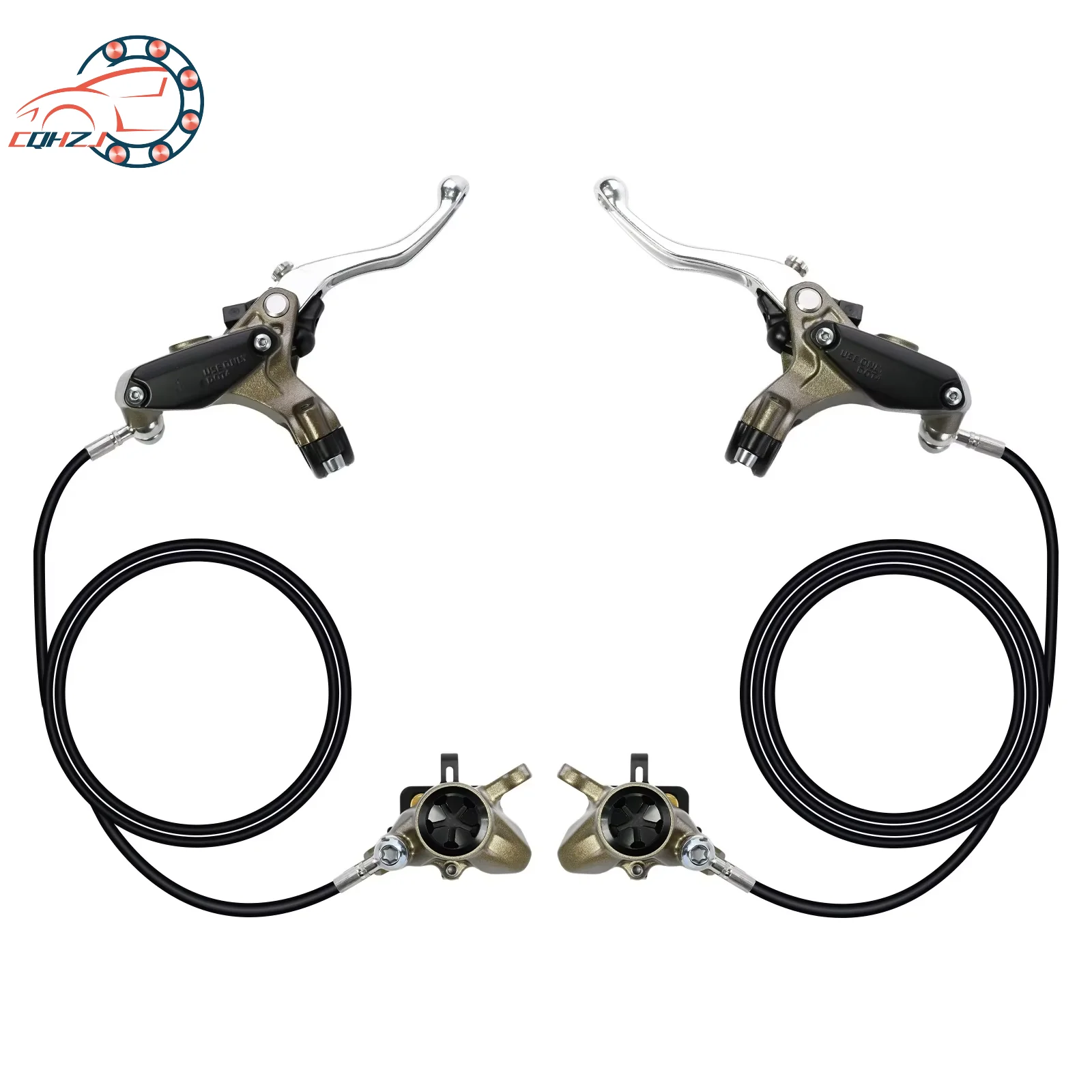 CQHZJ Motorcycle Brake Assembly Front Rear Brake Pump System Set For SURRON Hyper Bee Electric Dirt Bike Accessories