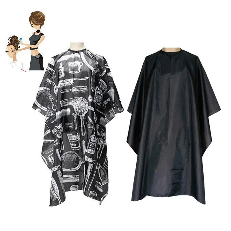 

Ткань для стрижки, накидка для салона, парикмахерская, ткань для парикмахера, черное платье, парикмахерские водонепроницаемые парикмахерские фартуки, накидки для стрижки