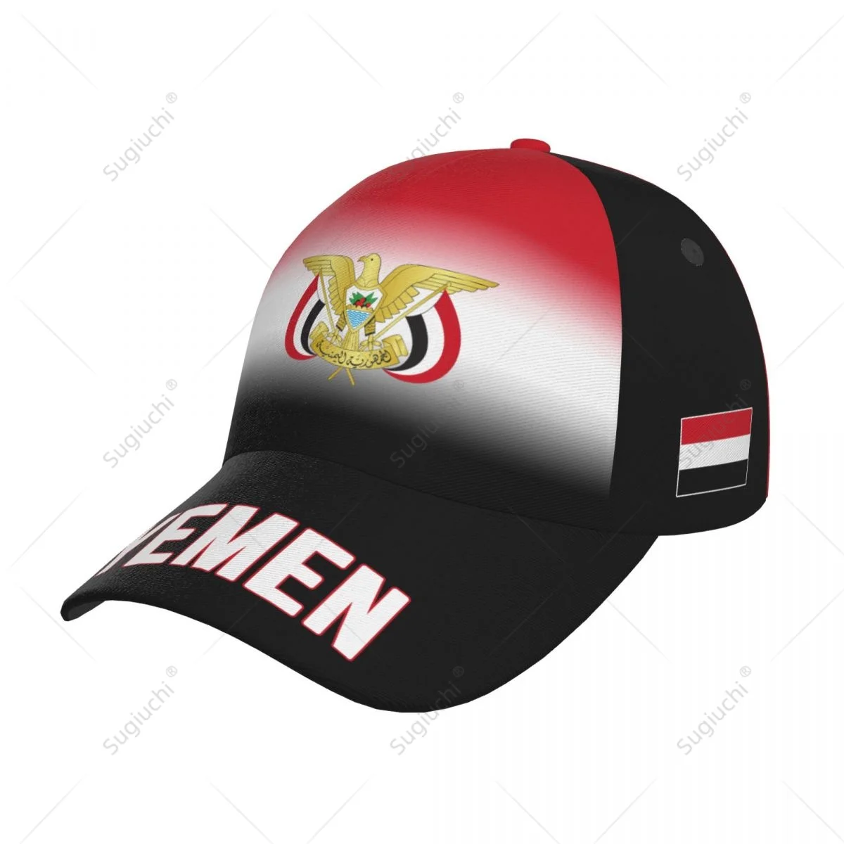 Unisex Baseball Cap Hat Yemen Flag Gradient Color 3D Printing for Tennis Outdoor Bike Bicycle Golf Baseball Sports Fans