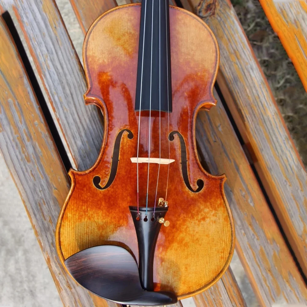 Over 40 years European spruce High-end handmade Italian vintage oily varnish 4/4 Violin Stradivari violino Musical Instruments