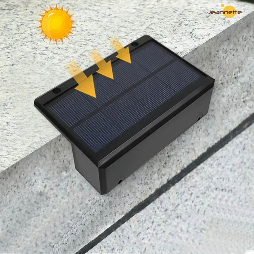 Luzes solares led para jardim, super brilhantes, à prova d'água, movidas a energia solar, varanda, escadas, iluminação de rua, luz solar externa, luzes led