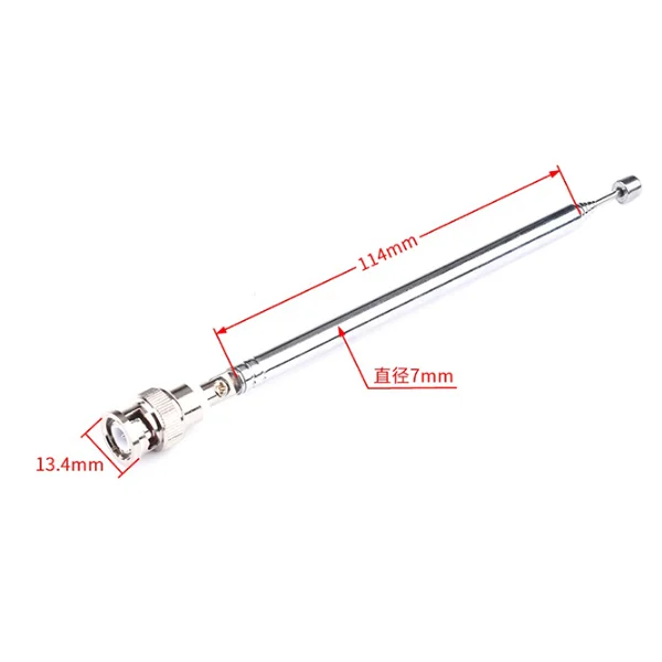 Walkie-talkie FM radio audio rod telescopic antenna BNC male universal extension antenna