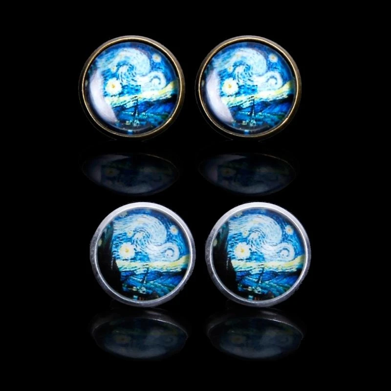

573B Elegant Gogh Earrings Surprise Gift for Girlfriend Boyfriend