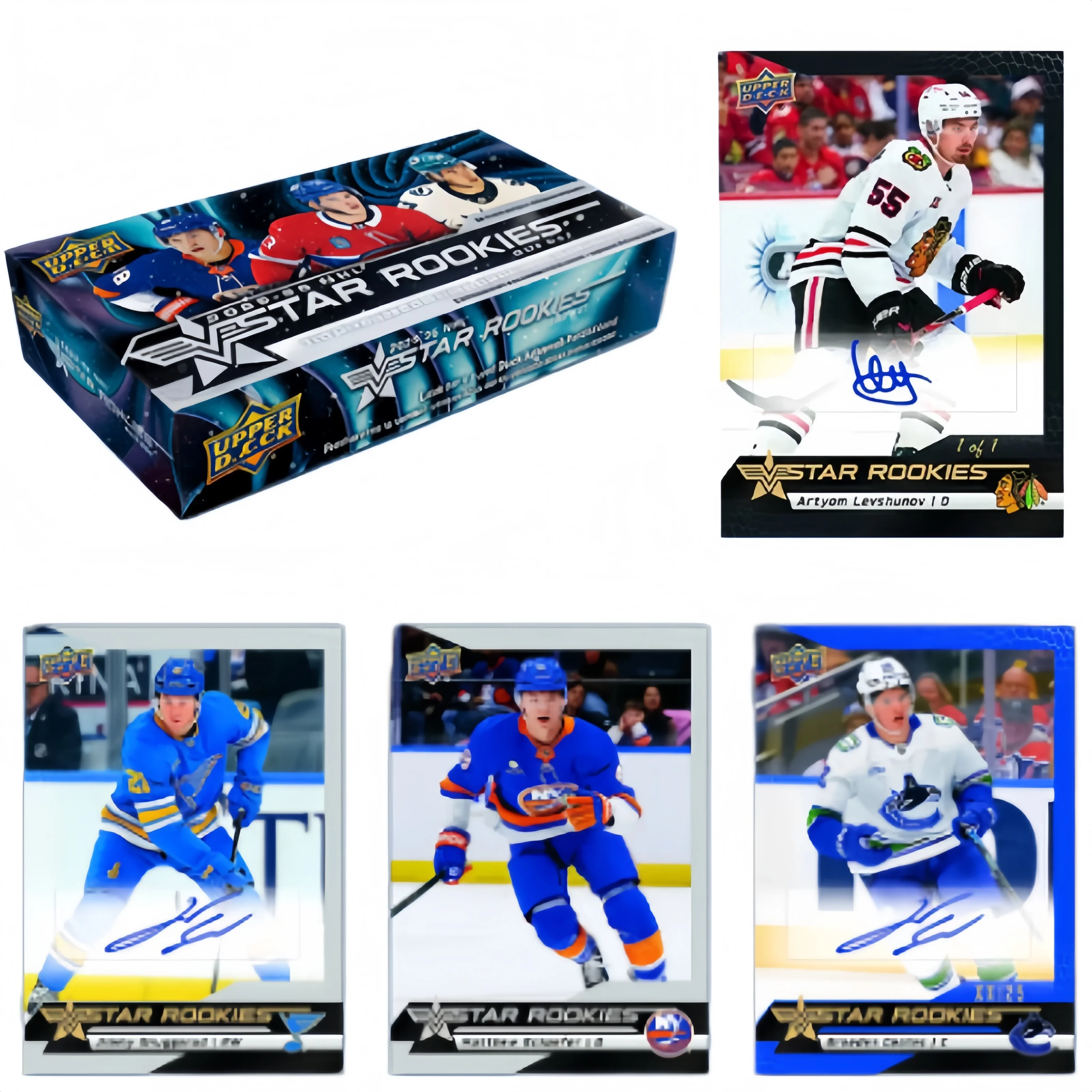 2025-2026 Upper Deck NHL Star Rookies Box Set Ice Hockey Star Rookie Trading Ca…