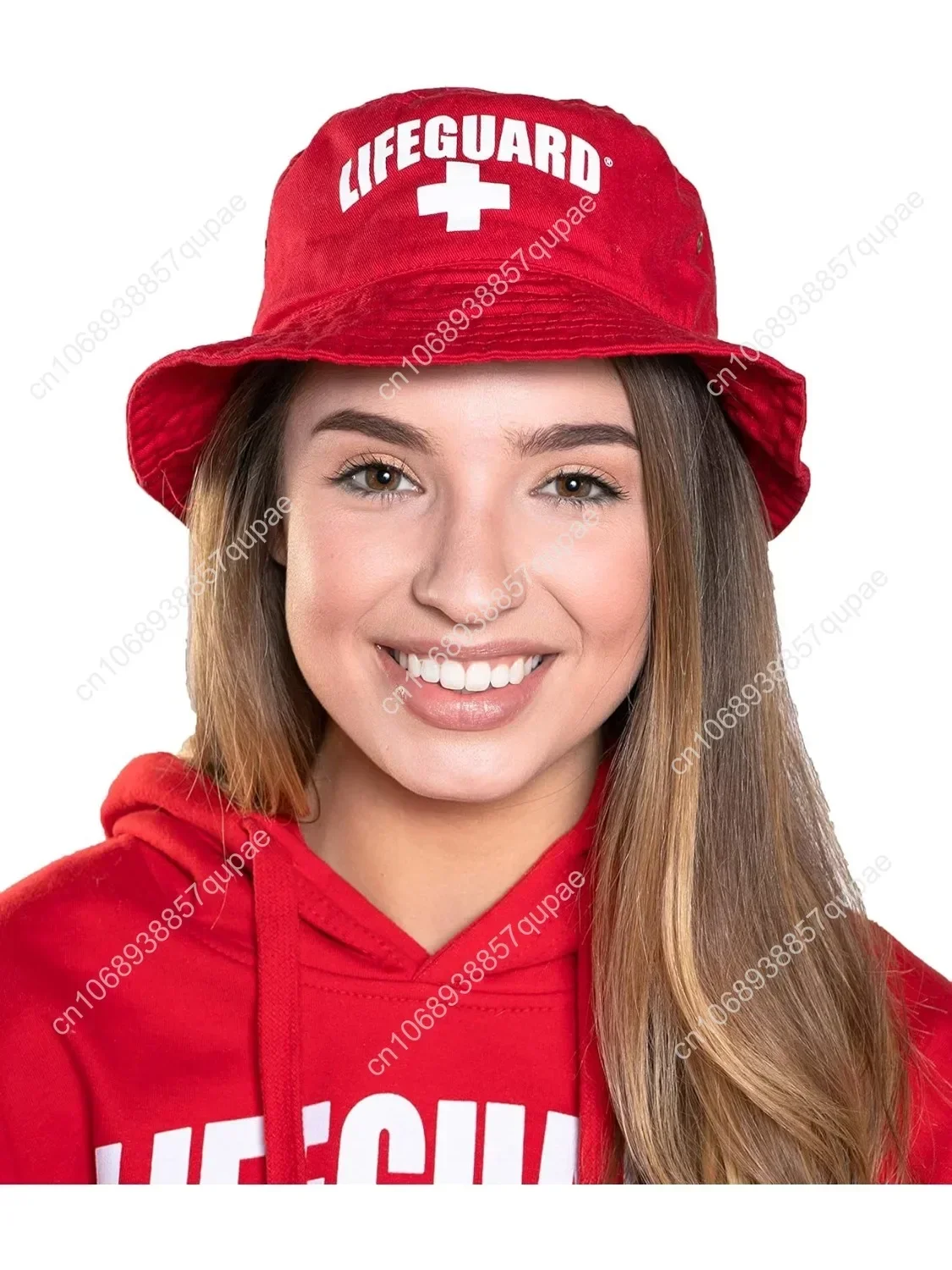 

LIFEGUARD Officially Licensed Red Bucket Hat For Men & Women, Unisex Soft Cotton For Sun Beach Pool Men Woman Outdoor Casual Par