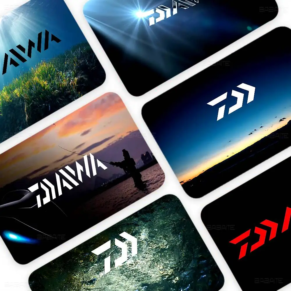 Fashion D-Daiwa Fishing Credit Card Skin Stickers No Adhesive Residue Water Proof for VISA Credit Card Subway Access Card