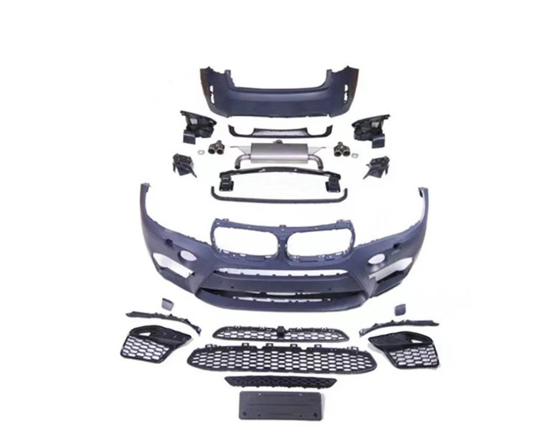 

Подходит для BMW 6-серии F16 X6M Surround, комплект модификации автомобиля, боковая юбка, объемный передний бампер