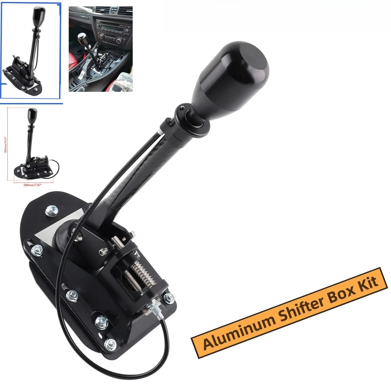

Bolt On Shifter Box Direct Fit Kit For Gearbox E30 E36 E46 E8X E9X 325i 328 125 530i Billet Aluminum quick gear shifte