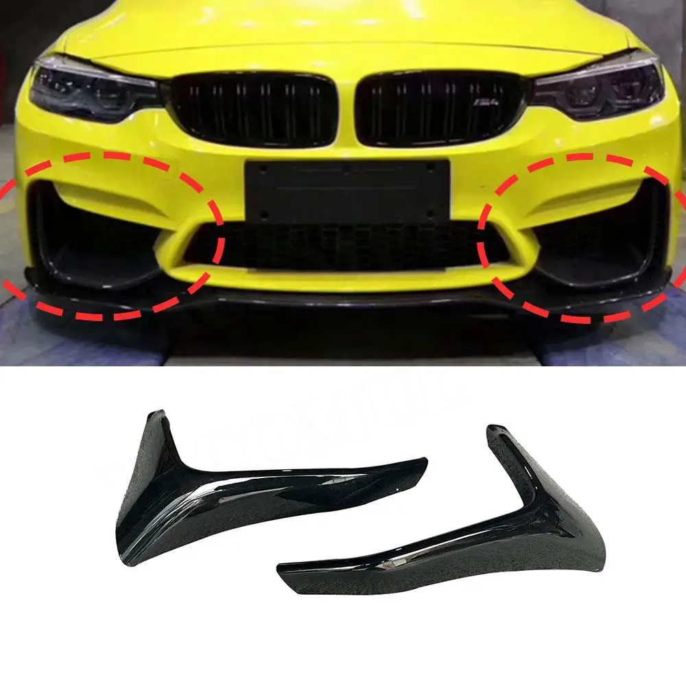 

Front Bumper Lip Splitters Chin for BMW 3 Series F80 M3 4 Series F82 F83 M4 2014-2018 ABS Gloss Black/Carbon Look Bodykits