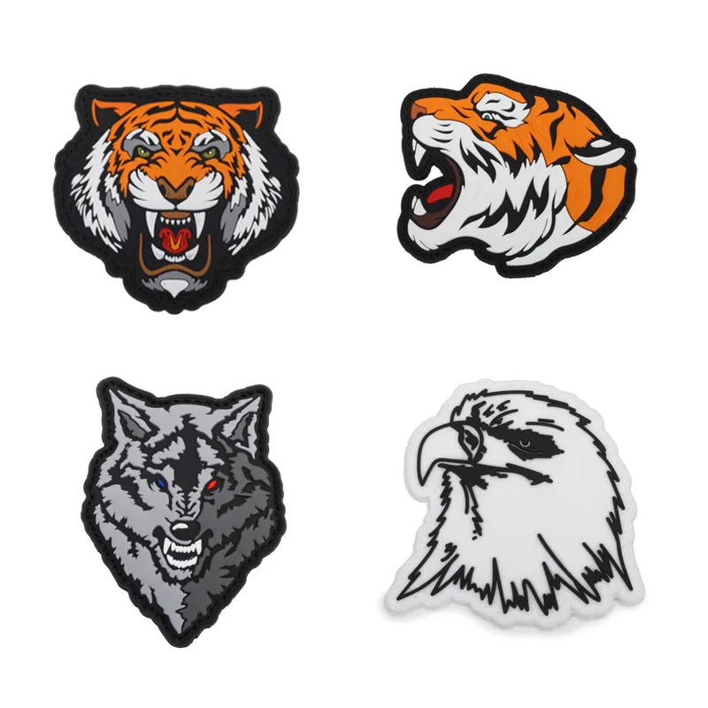 Parche PVC tigre táctico con velcro – Insignia militar de moral - imagen 3
