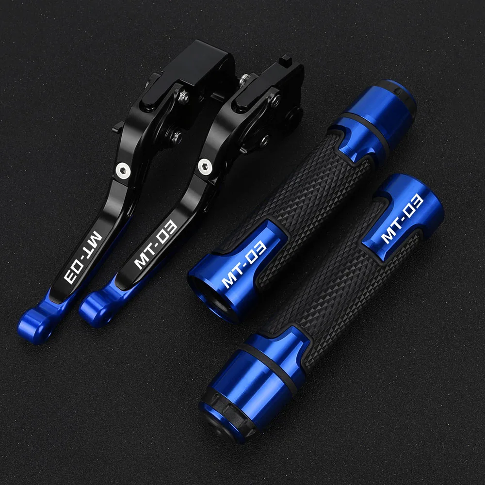 

MT-03 Motorcycle Aluminum Brake Clutch Levers Handlebar Hand Grips ends For YAMAHA MT03 MT 03 2015 2016 2017 2018 2019 2020