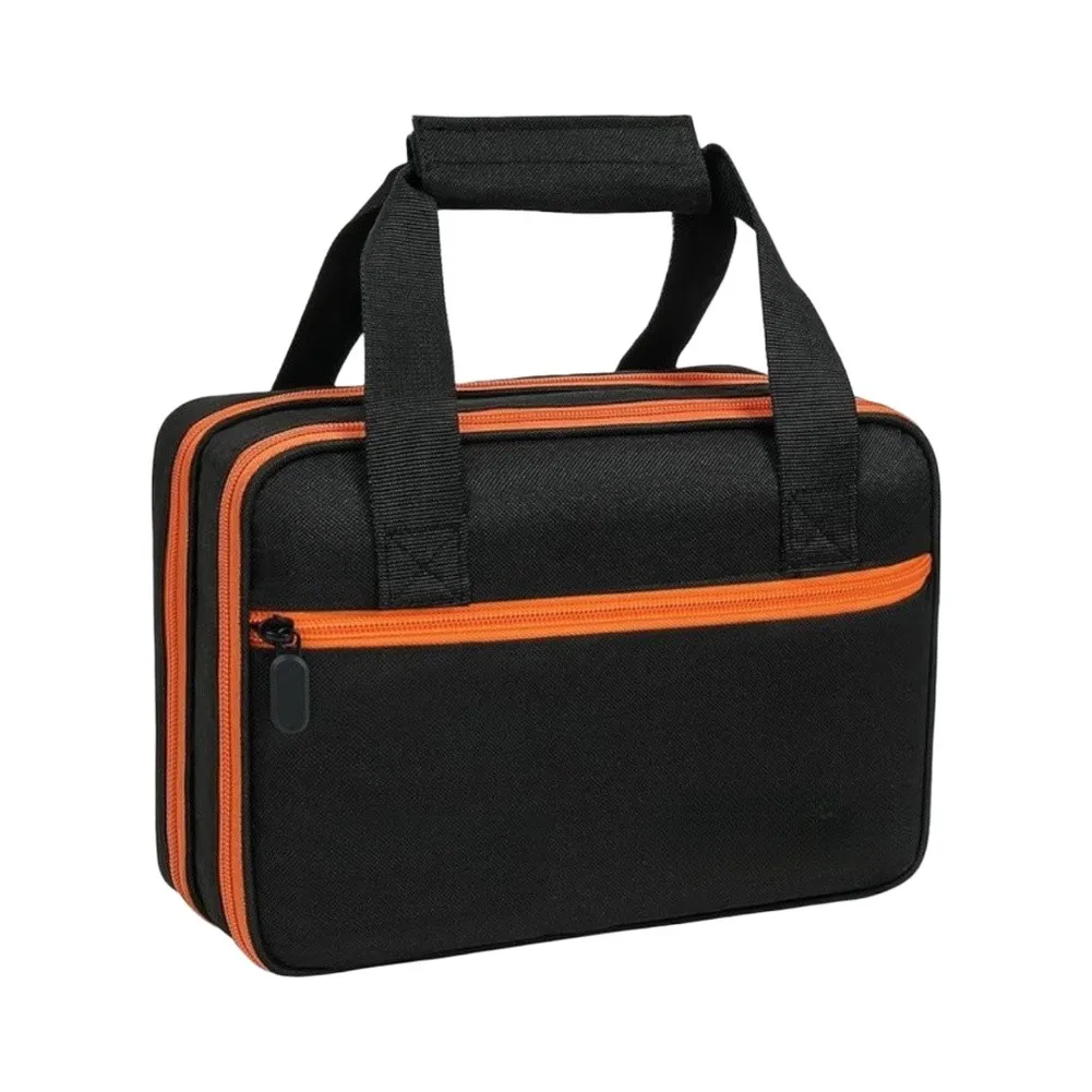Two Tier Storage Case Designed for WOLFBOX MF100 Voltage Testers with Secure Elastic Bands and Spacious Mesh Pocket Organization