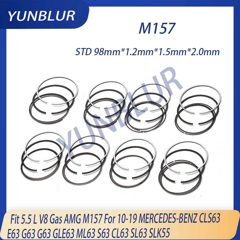 

Комплект поршневых колец для двигателя 5.5L V8 Gas AMG M157, подходит для MERCEDES-BENZ CLS63 E63 G63 GLE63 ML63 S63 CL63 SL63 SLK55 (2010-2019)