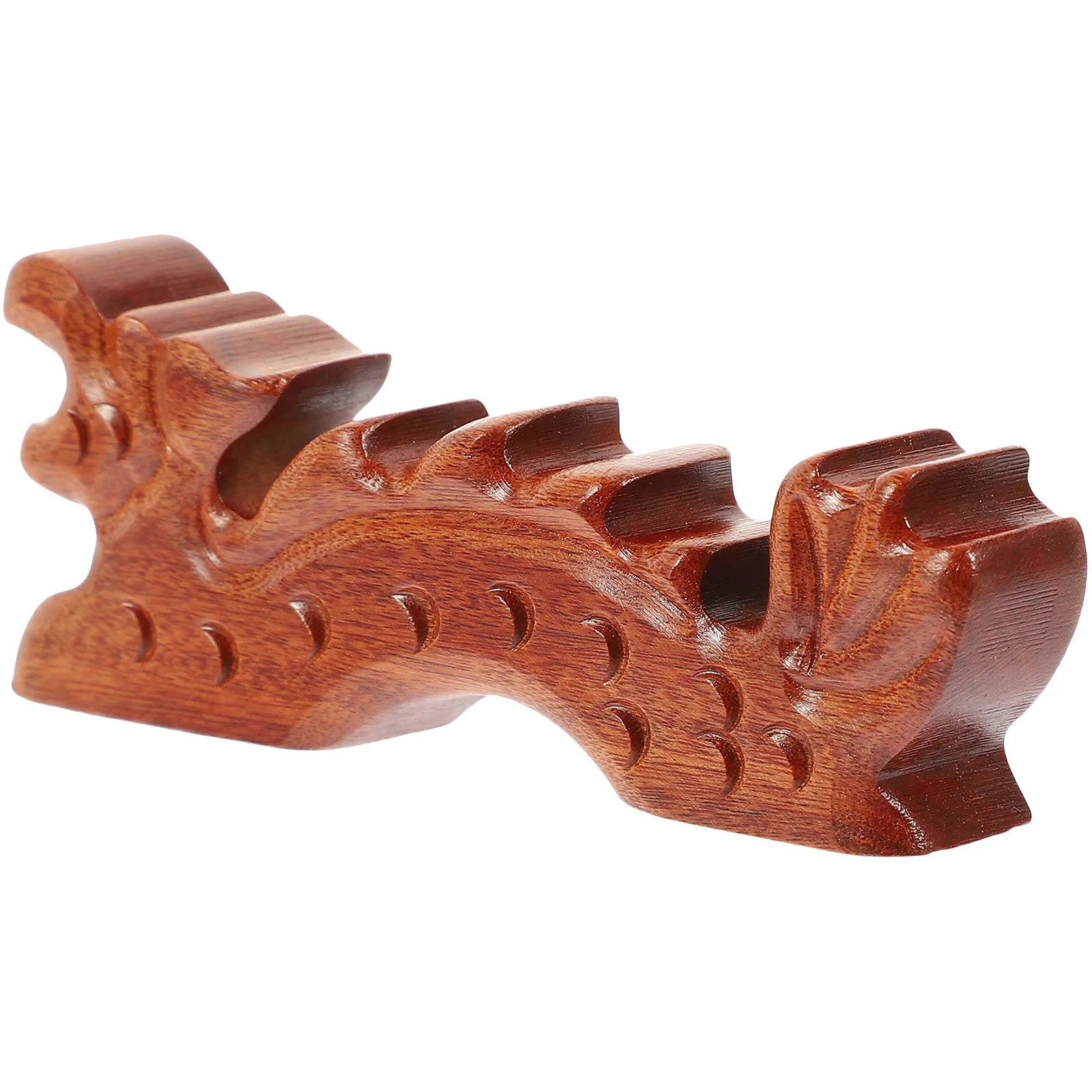 Wooden Chinese Calligraphy Brush Holder Retro Vintage Pen Rest Stand Desktop Decoration Pen Rack for Office Gift