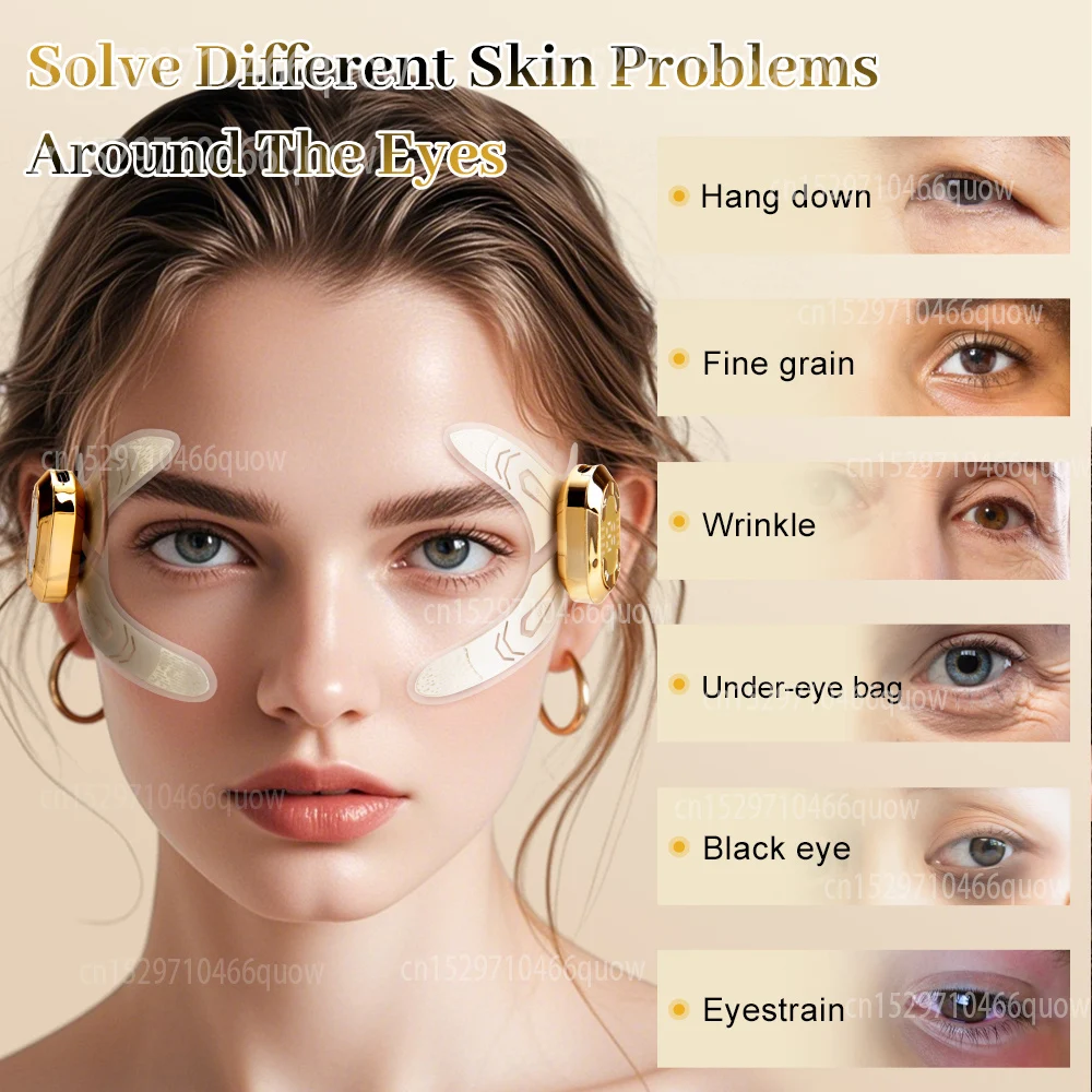 EMS Gezichtsmassager Oog Face Lift Huidverstrakking Anti-rimpel V-vormige gezichtspierstimulator Schoonheidsapparaat Verminder donkere kringen