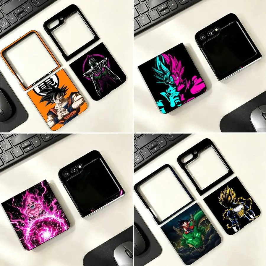 Case for Samsung Galaxy Z Flip 8 ZFlip8 Z Flip 7 6 5 4 Z Flip5 Z Flip6 ZFlip7 FE Z Flip4 Phone Cover Cartoon Dragons Balls