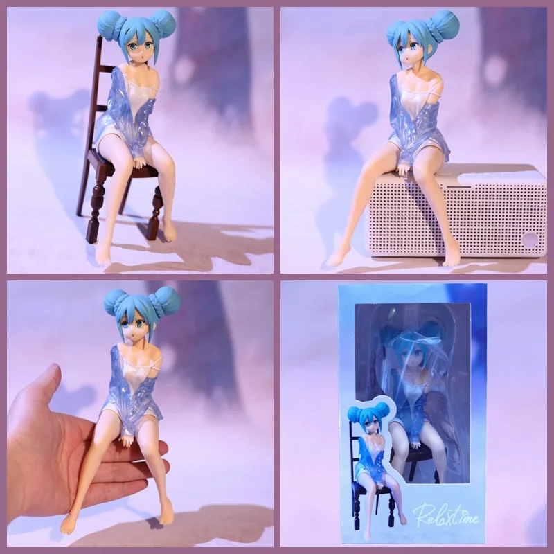 

20 см аниме-фигурка виртуальной певицы сексуальная красивая девушка купальник стиль фигурка Kawai украшение для рабочего стола идеальный подарок для фанатов