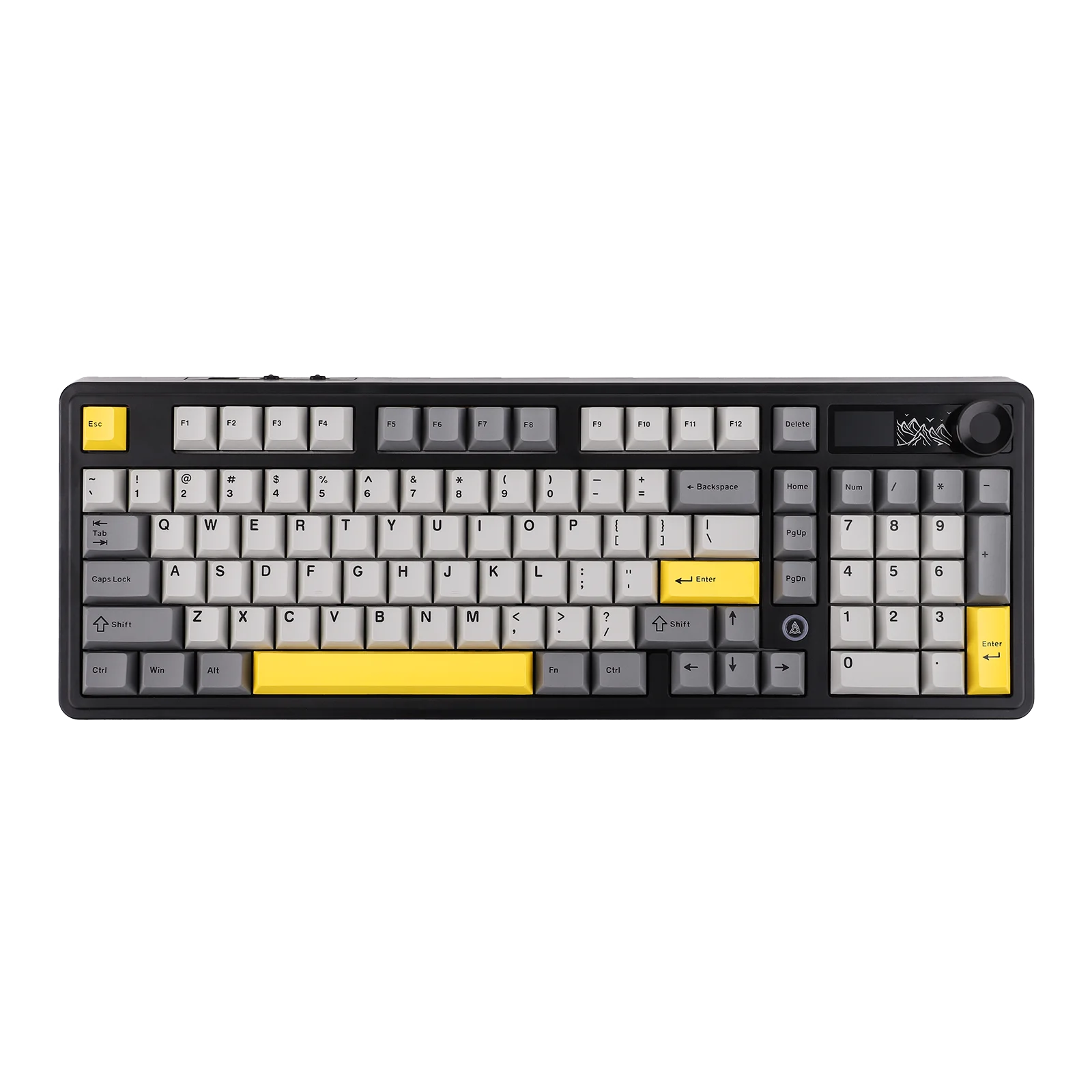 

AJAZZ AK980 V2 98% Hot-Swap Gasket Structure USB Wired/BT5.1/2.4G Wireless Mechanical Keyboard with 1.14 inch TFT Color Screen