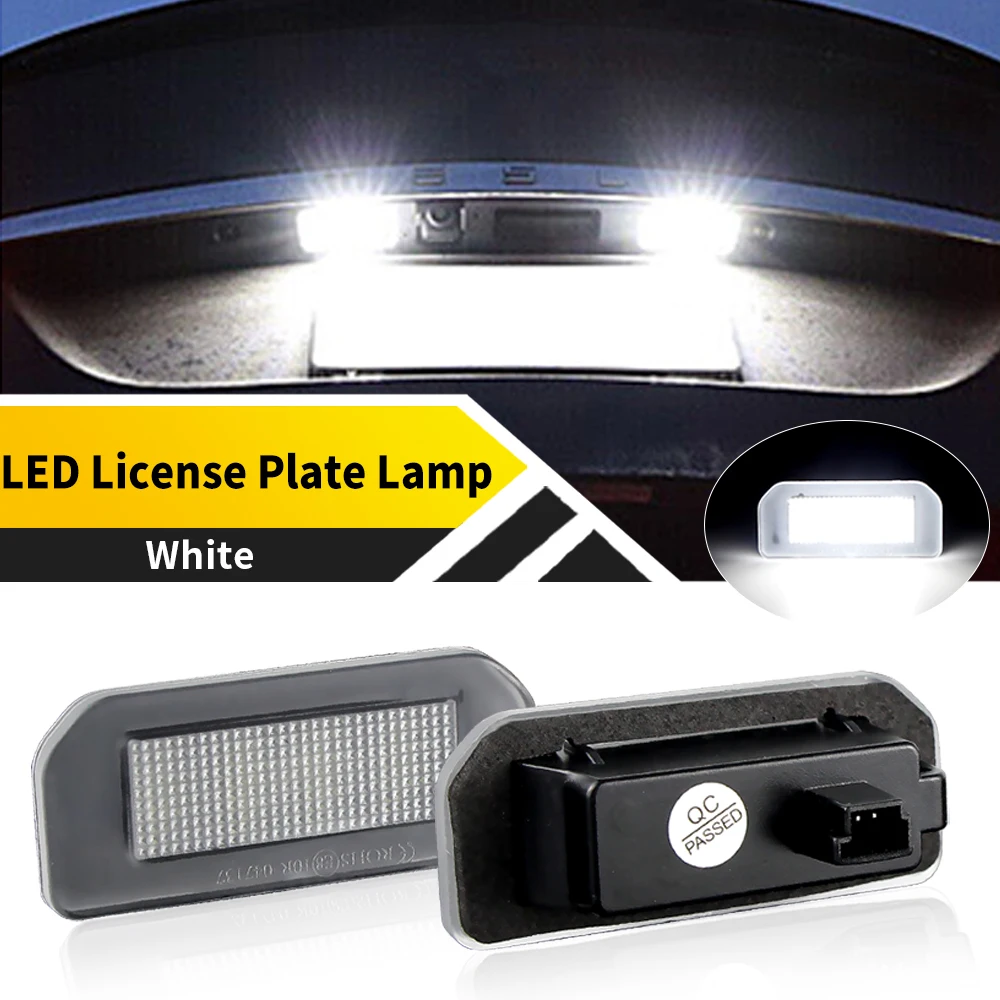 

2Pcs White Led License Number Plate Light Lamp For Tesla Model Y 2020-up OEM#:1449730-00-B, 1077408-00-E, 1713282-00-A"