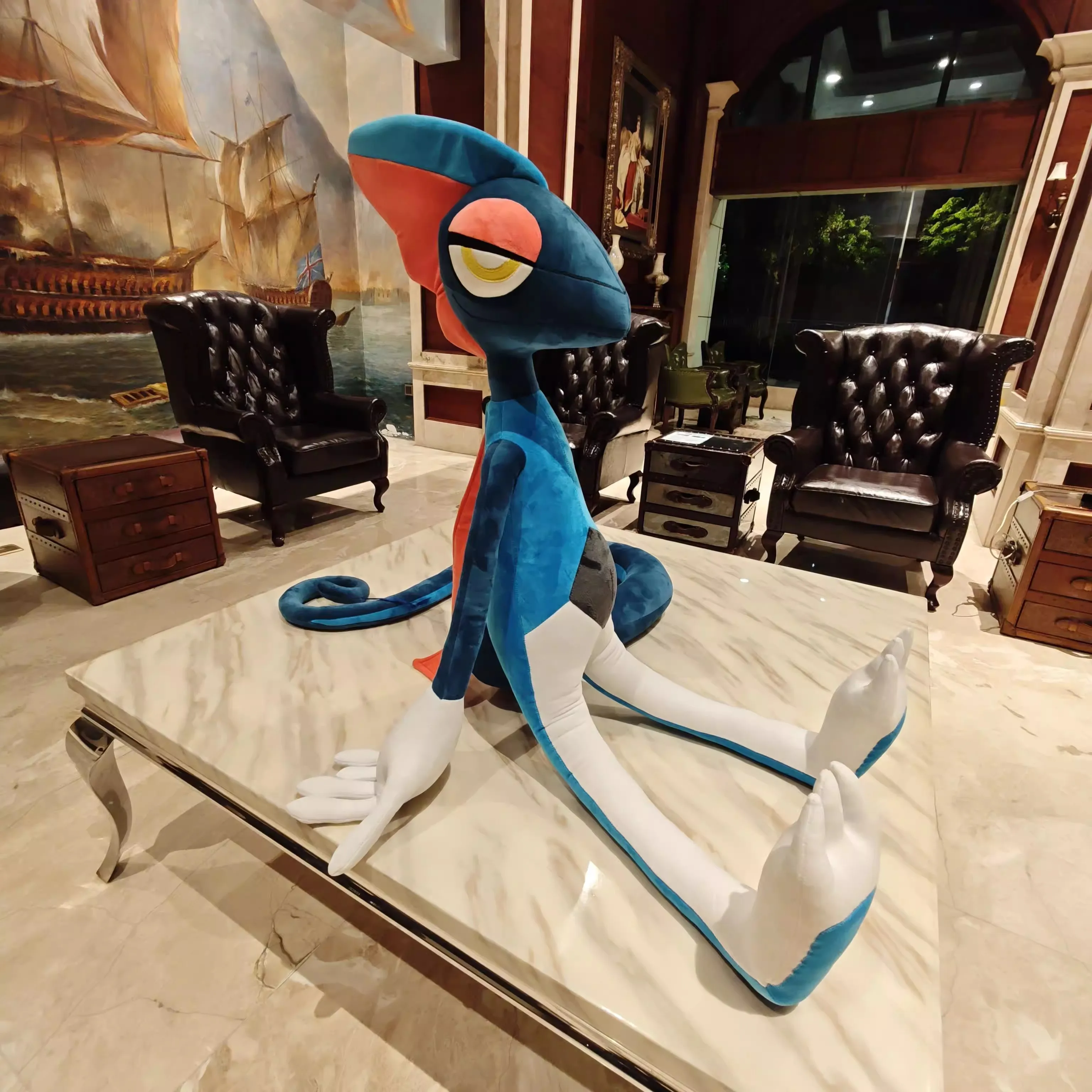 

Новая плюшевая игрушка Покемон Гигантский Иттелеон 120 см, изготовленная на заказ, мягкая коллекционная игрушка-животное