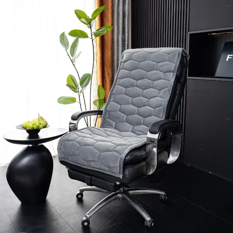 Office Chair Cushion for Prolonged Sitting Four All Seasons Integrated Plush Seat Cushion Household Dining Chair Anti Slip Mat