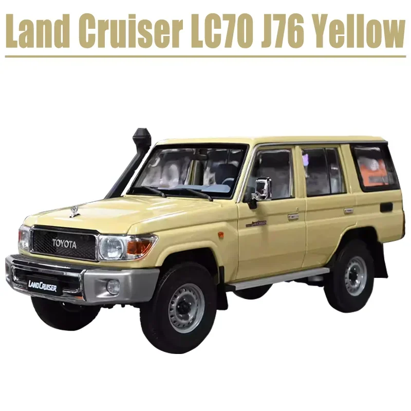 

Almost Real 1/18 Toyota Land Cruiser 70 Series (J76) Yellow Limit Alloy Toy Motor Vehicle Diecast Metal Model Gift