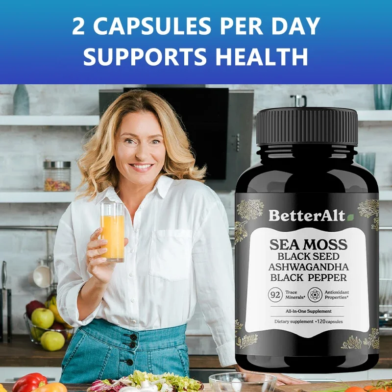 Sea Moss Supplements Help Maintain Energy, Stamina and Overall Well-being, Daily Performance and Immune Health