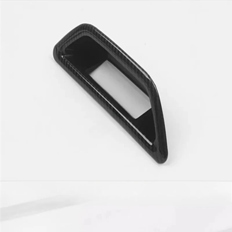 For Nissan X-Trail Xtrail Rogue T32 2014-2016--2020-2021Car Tailgate Bowl Decoration Carbon Fiber Pattern Cover Car Accessories