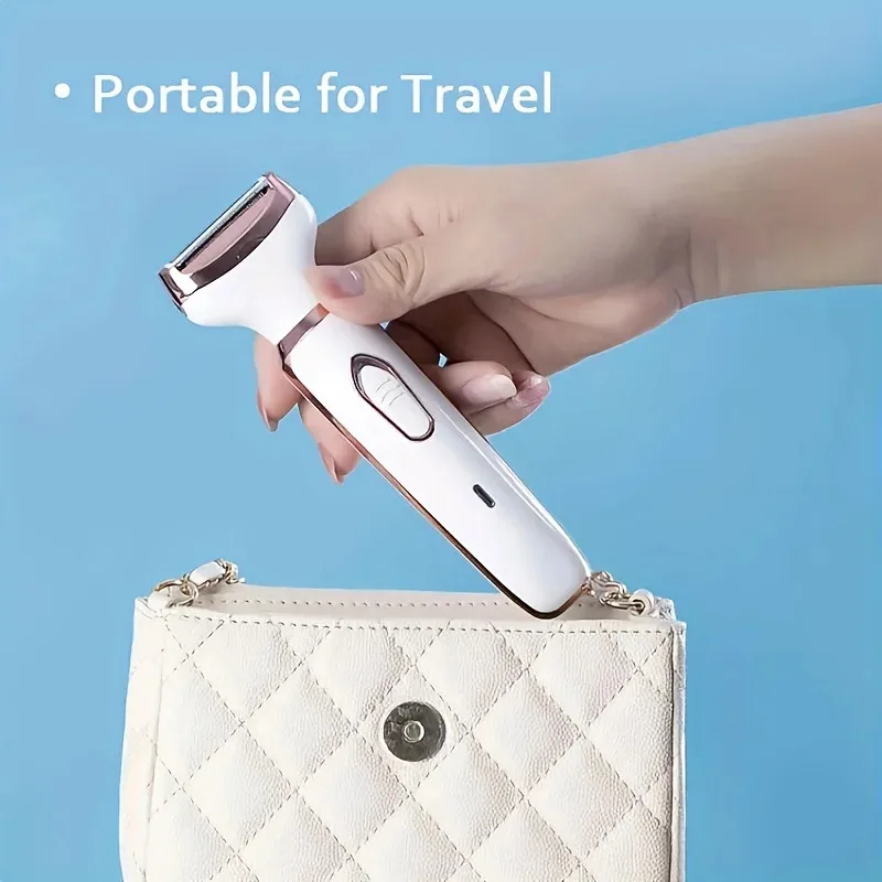 4-in-1 ladies 'multifunctional electric hair remover set Ladies bikini trimmer USB charging eyebrows nose hair face leg portable image 4