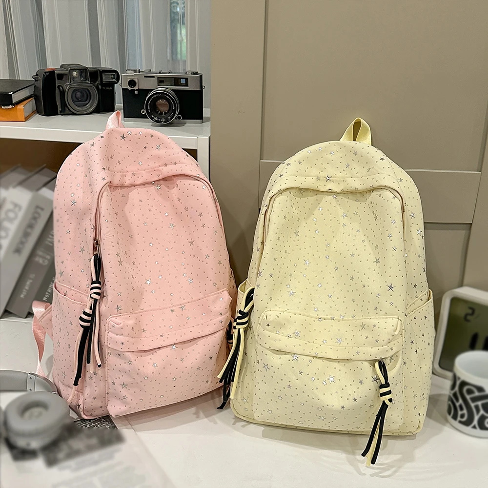 

Рюкзак для младших классов средней школы, высококачественная нейлоновая ткань, звездный корейский стиль, нишевый Instagram-стиль, рюкзак Forest Series