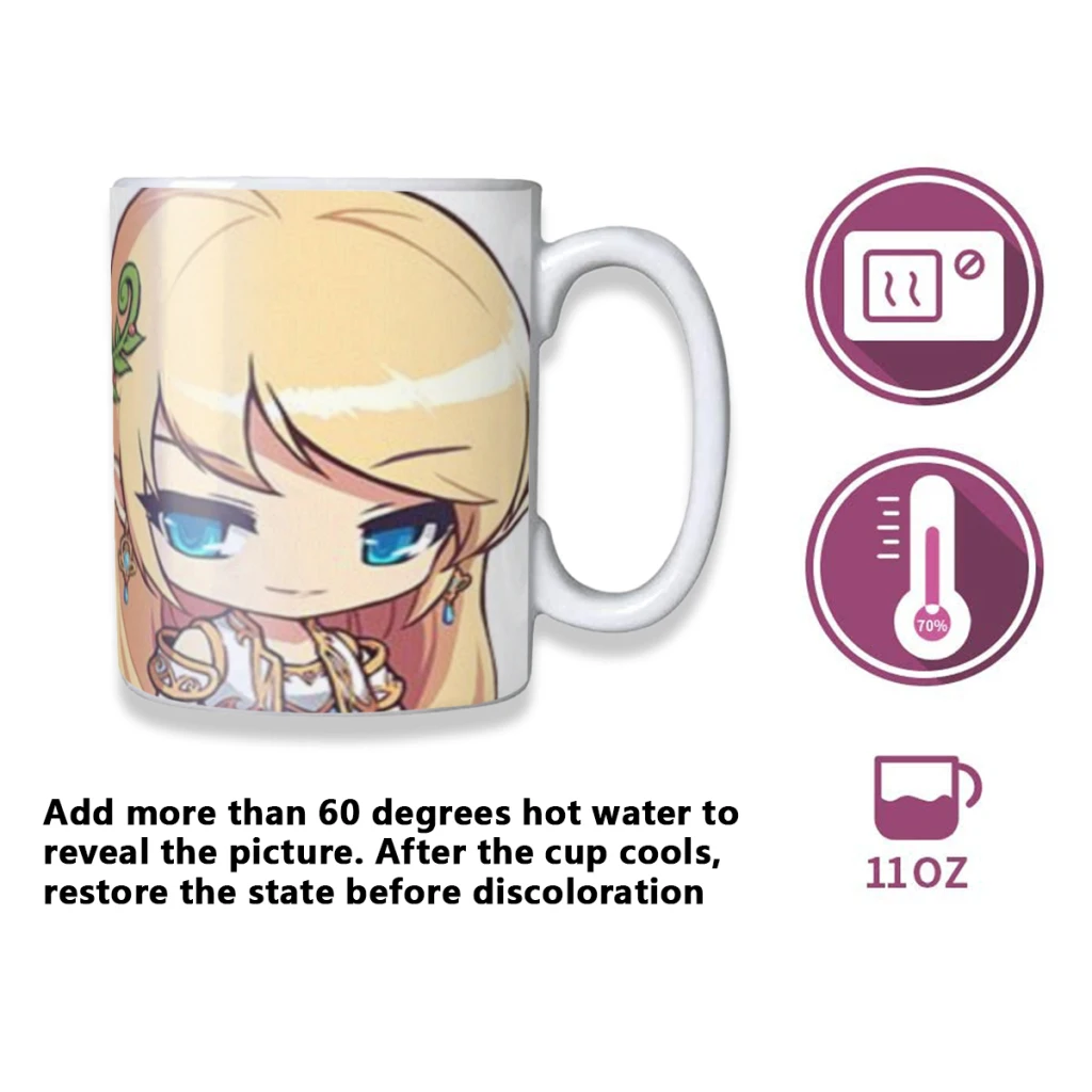 Game Maplestory Coffee Mugs Cup Color Changed Mug Heat Sensitive Tea Cup Coffee Mug Gift Mug Drop Shipping