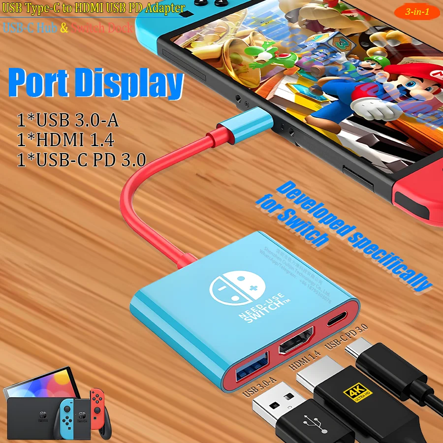 Base de conexión 3 en 1 para m - Usb C Dock With 100W Pd reseña y precio