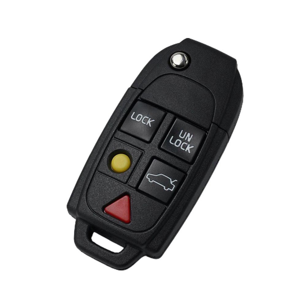 1pc Key Fob Shell Case Car Interior Parts Black Button Remote For Volvo S60 (2004 - 2009) High Quality Material