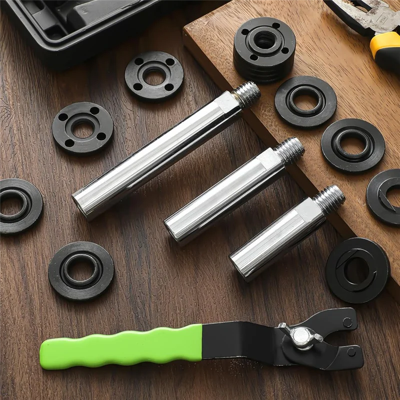 

ABKJ-5/8 Inch -11 Angle Grinder Extension Shaft Connecting Rod Angle Grinder Accessory With Grinder Adjustable Wrench
