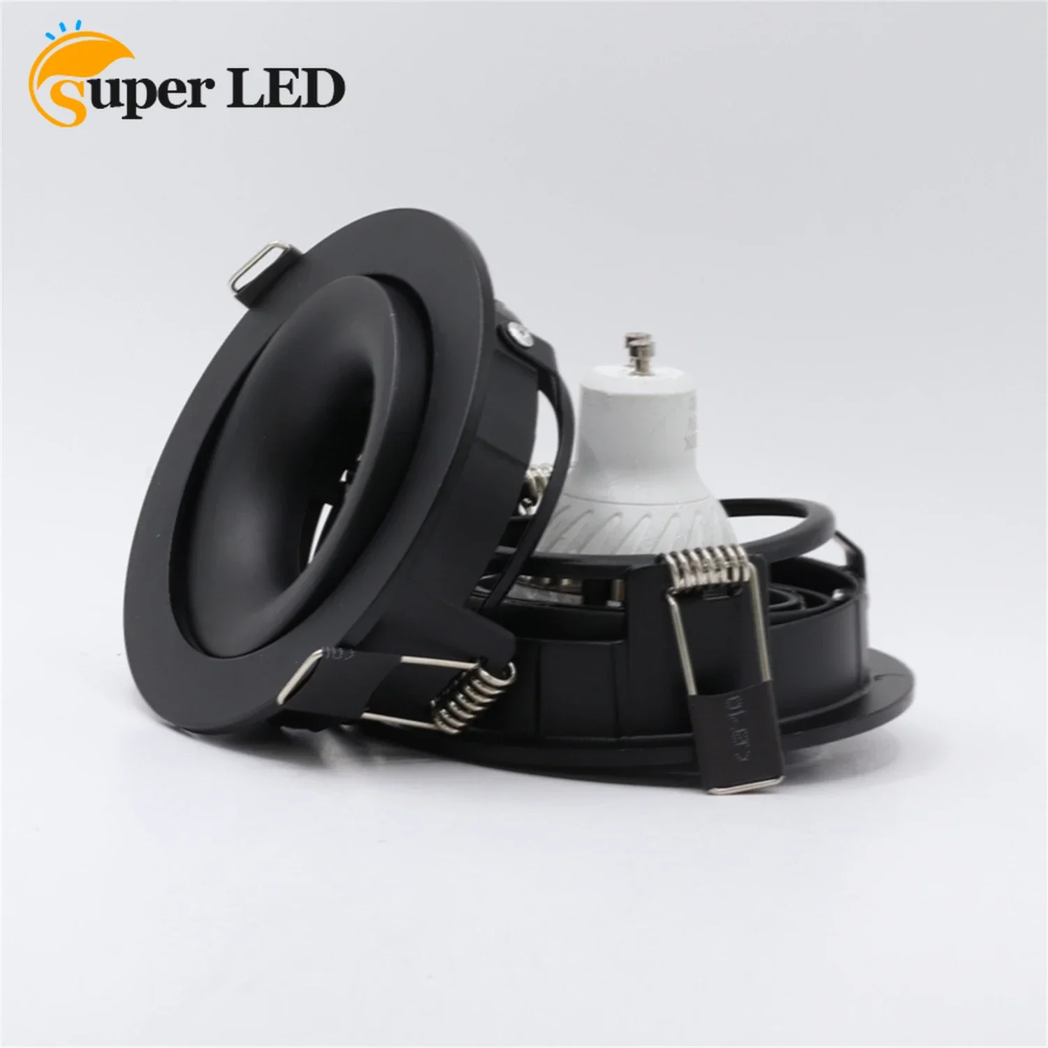 

Recessed Downlight Holder GU10 MR16 GU5.3 Fixture Frame Lamps Cutout 95mm Adjustable Ceiling Hole Lamp