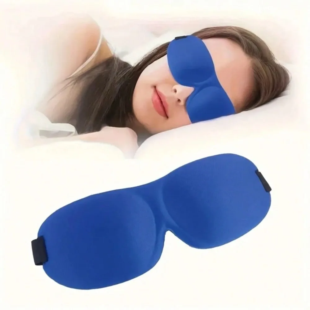 

3D Blackout Sleep Eye Mask - 100% Light Blocking, Adjustable Strap, Breathable & Portable for Travel, Men/Women (Grey/Black)